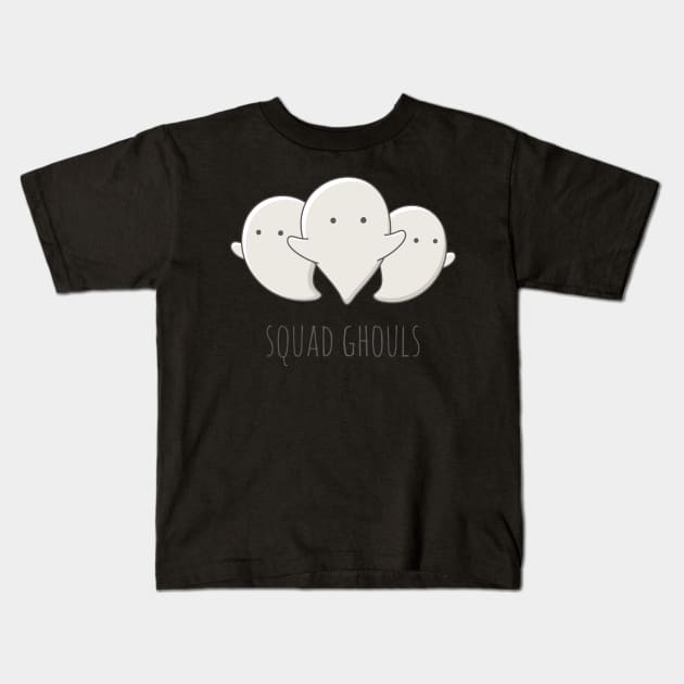 Squad Ghouls Kids T-Shirt by myndfart